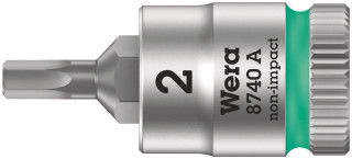 8740 A Отверточная головка Zyklop с приводом 1/4", 2 mm x 28 мм, 05003330001 Wera main