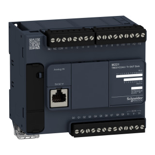 Logic controller, Modicon M221, 24io tr.npn