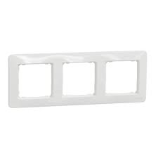 Cover frame, Sedna Design, 3 gang, white
