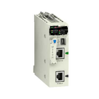 processor, Modicon M340, max 1024 discrete, 256 analog IO, Modbus, Ethernet, for severe environment