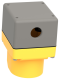 Empty enclosure control station, Harmony 9001K, Harmony 9001SK, aluminium, yellow, 1 cut out, 30mm alt_view_5