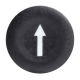 Push button cap, Harmony XB4, for 22mm push button, plastic, black, marked DOWN ARROW alt_view_2