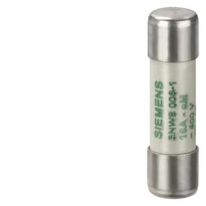 SENTRON, cylindrical fuse, 10 x 38 mm, 2 A, aM, Un AC: 500 V, 3NW8002-1, Siemens main