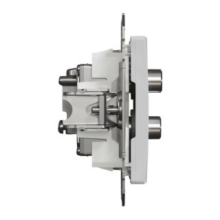 TV/SAT socket, Sedna Design & Elements, male IEC, female IEC, terminal, 4dB, PRO, aluminium main