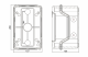 Distribution box 1 row, transparent doors, IP65, BK080200 Schrack Technik alt_view_2