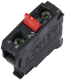 Single contact block, Harmony XALD, XALK, silver alloy, rear mounting, screw clamp terminal, 1NC alt_view_4