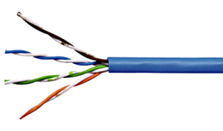 U/UTP Cable Cat.5e, 4x2xAWG24/1, LS0H, Eca, blue, Box, HSEKU424H1 Schrack Technik