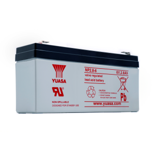 Akumulators NP2.8-6 Yuasa 6V, 2.8Ah, 134x34x64mm main