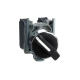 Selector switch, Harmony XB4, metal, black, 22mm, 2 positions, stay put, 1NO+1NC alt_view_6
