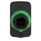 Head for double headed push button, Harmony XB5, plastic, 22mm, 1 green flush marked I + 1 red flush marked O alt_view_2