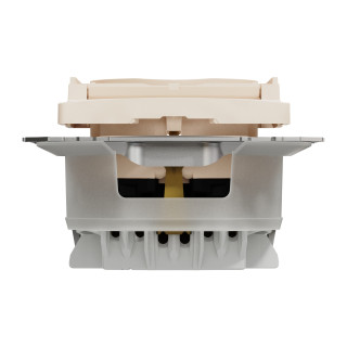 Socket-outlet, Sedna Design & Elements, 16A, 250V, side earth, with shutter and lid, beige main