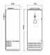 Reactive Power Compensation Cabinet 360kVAr, 415 V, 2100x745x600 mm, Detuned Std. Duty,  RAM9500360415 Trendfin alt_view_3