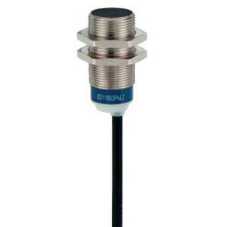 inductive proximity sensor XS5 M18, L39mm, brass, Sn5mm, 12...24 VDC, cable 2 m, XS518B1PAL2