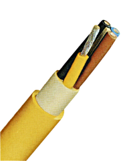 Rubber Sheated Cable NSSH”u-J 5x10 yellow, tinned, XC040811 Schrack Technik main
