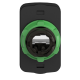 Illuminated double headed push button head, Harmony XB5, plastic, 22mm, 1 green flush marked I + 1 pilot light + 1 red flush marked O alt_view_3
