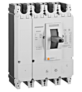 Moulded Case Circuit Breaker Type A, 4 pole, 36kA, 400A main