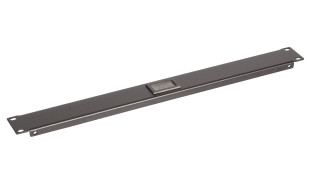 19" Panel with Temperature display, 1U, RAL9005 Black, DTZT14801B Schrack Technik