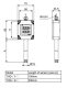 Temperatūras mitruma sensors ar displeju, temp -19-60c, 0~99, 9%RH, DC 24V, 100/200mm, 4...20mA izeja, THD-WD1-C Autonics alt_view_2