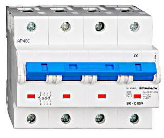 Augstas strāvas Automātslēdzis C80/4, 10kA, Schrack Teknik, BR974800-- main