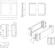 Pamatnes sānu daļas (pāris), D=500 H=200 mm , Tērauds RAL9005, ACSOT052 Schrack Technik alt_view_2