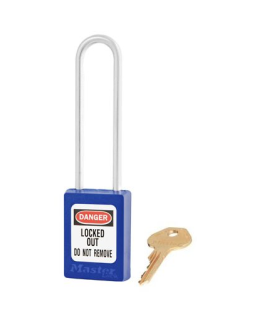 S31MKLTBLU | Zenex padlock - Keyed different and Master Keyed (Master Key to order separately) padlock - Key retaining main