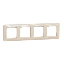 Cover frame, Sedna Design, 4 gang, beige main
