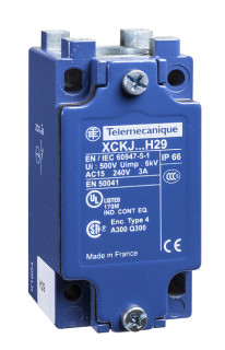 Limit switch body, ZCKJ, fixed, w/o display, 2C/O, snap action, 1/2"NPT, ZCKJ4H7