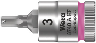 8740 A HF Отверточная головка Zyklop с приводом 1/4", с фиксирующей функцией, 3 mm x 28 мм, 05003332001 Wera main