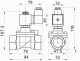 Solenoida vārsts S102004170N 3/4'', 2/2W, NC, 0, 15/16bar, Tmax.+80C, 230VAC (T-GZ104), S102004170N , SMS Tork alt_view_2