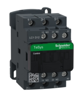 Contactor, TeSys Deca, 3P(3NO), AC-3/3e, <=440V, 12A, 24V AC 50/60Hz coil, screw clamp terminals