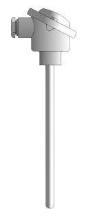 Temperatūras sensors TP-402Pt100-1-110-SPEC (head BA/3-wire) PT100 –40C..+550C, D=8mm, L=110mm, main