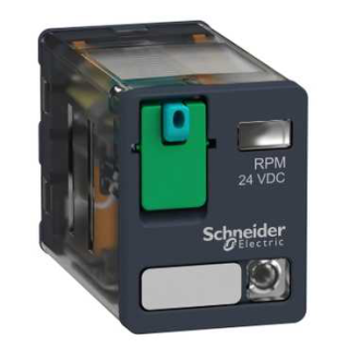 power plug in relay, Harmony Electromechanical Relays, 15A, 2CO, with LED, with lockable test button, 24V DC main