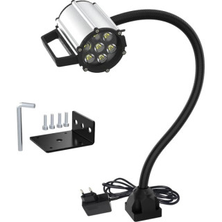 0922C9KJ9T LED darba gaisma Gooseneck magnētiskā gaisma LED IP66 ūdensizturīga elastīga Gooseneck gaisma 900 Lumen 120 Voltu fiksēta ar skrūvēm Rūpnieciskais apgaismojums Darba lampa darbgaldiem un virpām ūdensizturīgs elastīgs Gooseneck gaismas darba lampa darbgaldiem un virpām main