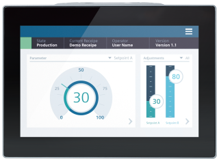 SIMATIC HMI MTP1200 Unified Comfort PRO Neutral Front Prepared for support ar..., 6AV2128-3MB57-0BX0, Siemens main
