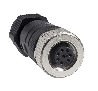 ConM12 Fem Straight 8P rew terminals