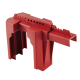 S3079 Adjustable Ball Valve Lockout device - Locks out pipes from 50 to 200 mm in closed position. Can hold up to 8 padlocks; Red; MOQ: 6 alt_view_2