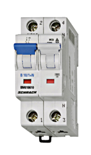 Автоматический выключатель (MCB) C, 3А, 1+N, 10кА, Schrack Teknik, BM017603-- main