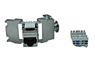 TOOLLESS LINE Jack RJ45 shielded, Cat.5e (SFA), HSEMRJ5GWS Schrack Technik