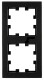 Two gang frame, Design CUBIC, black, EV135302 Schrack Technik main