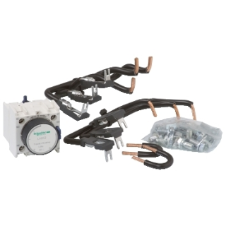 Kit for assembling star delta starters, for 3xcontactors LC1D40-D50, with time delay block main