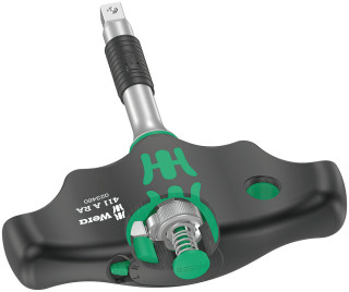 411 A RA T-handle adapter screwdriver with ratchet function, 1/4", 1/4" x 45 mm, 05023460001 Wera main