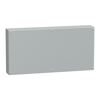 Metal industrial box plain door H400xW800xD120 IP66 IK10 RAL 7035 main