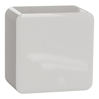 Connection box, Exxact, surface, snap-on fixation of cover, white