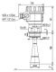 WGS-150-4 PiloTrek mikroviļņu līmeņa devējs; Ar displeju, Savienojums: 2"BSP; Ar Antenu DN50; 4...20mA + HART izeja, 1.4571 antena un alumīnija korpuss WGS1504 Nivelco alt_view_2