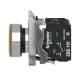 Illuminated push button, Harmony XB4, metal, orange flush, 22mm, universal LED, plain lens, 1NO + 1NC, 24V AC DC alt_view_6