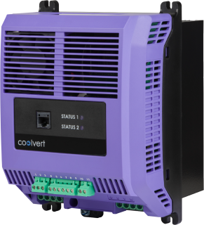 Variable frequency drive, Coolvert, 5.5 KW, 3 PH in, 3 PH out, 14A, 380-480V, Film Cap, EMC Filter, with Heat-sink, IP20/IP55, Invertek Drives, CV-240140-3FHE main