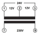 Zvanu transformators DIN 30VA/24V, 230V, BZ326578-A Schrack Technik alt_view_3