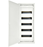 Flush mounting enclosure brick wall 60+10 modules, 5 rows main