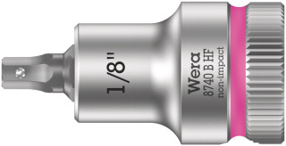 8740 B HF Zyklop bit socket with holding function, 3/8" drive, 1/8" x 35 mm, 05003080001 Wera main