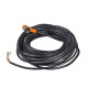 Pre wired connectors XZ, elbowed female, 1/2"20 UNF, 3 pins, cable PVC 5 m, XZCPA1965L5 main
